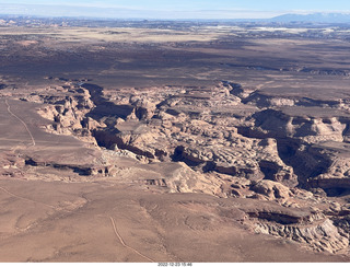 254 a1n. aerial - canyonlands - Angel Point airstrip