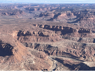 aerial - canyonlands - angel point to dirty devil