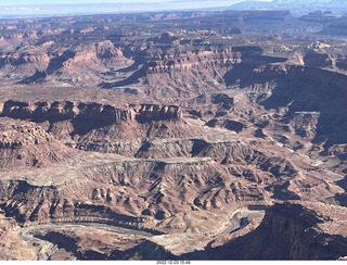 269 a1n. aerial - canyonlands - Happy Canyon airstrip area