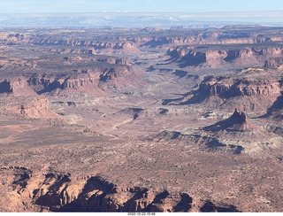 270 a1n. aerial - canyonlands - Happy Canyon airstrip area