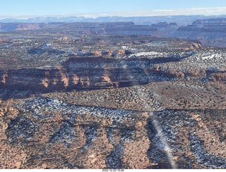 274 a1n. aerial - canyonlands - Happy Canyon airstrip area