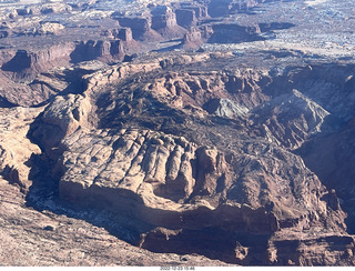 306 a1n. aerial - canyonlands - Canyonlands National Park - Green River side- Upheaval Dome