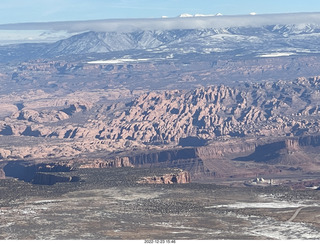 aerial - canyonlands - back to canyonlands field (cny)  - rock fins