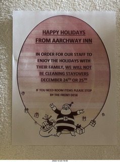 340 a1n. Aarchway Inn - no service for holiday - just like the other places that normally have no dailiy service at all