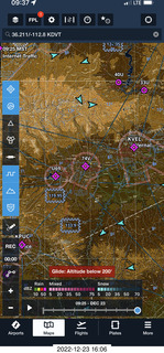 ForeFlight map of new airports (to me) north of Sand Wash