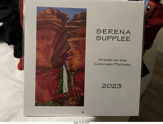 Serena Supplee calendar I bought at Goblin Valley like the one I bought years ago at Needles Outpost