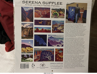 345 a1n. Serena Supplee calendar I bought at Goblin Valley like the one I bought years ago at Needles Outpost