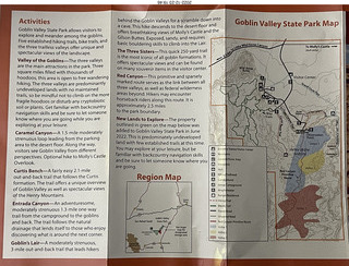 349 a1n. Goblin Valley State Park brochure