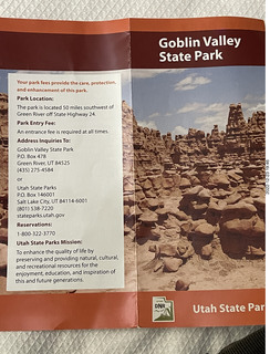 350 a1n. Goblin Valley State Park brochure