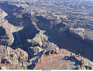 66 a1n. aerial - Canyonlands Confluence where Colorado and Green Rivers meet