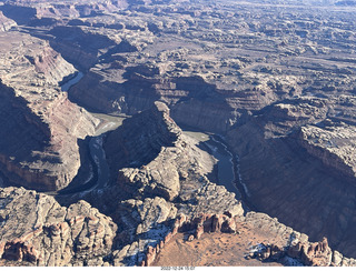 67 a1n. aerial - Canyonlands Confluence where Colorado and Green Rivers meet