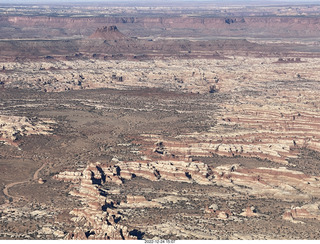aerial - Canyonlands Confluence where Colorado and Green Rivers meet