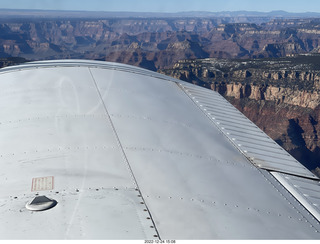 164 a1n. aerial - Grand Canyon Zuni Corridor (over my wing)