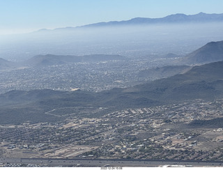 208 a1n. aerial - haze over Phoenix