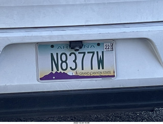 n8377w car license plate