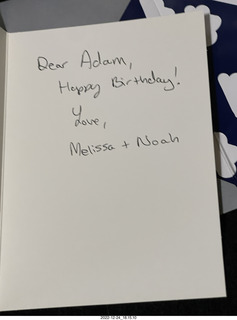 Noah's present - card