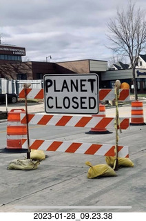 Facebook - PlaneT closed sign