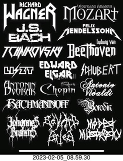 Facebook - composer's names