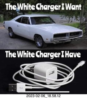 Facebook - white charger