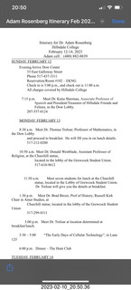 Hillsdale visit itinerary