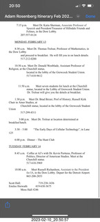 Hillsdale visit itinerary