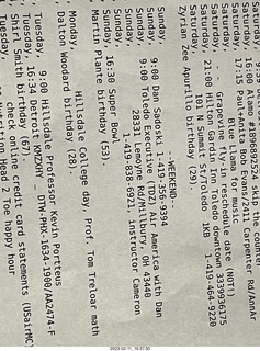 my travel-itinerary notes