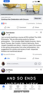 Tom Sexton's PPH course about philosophers