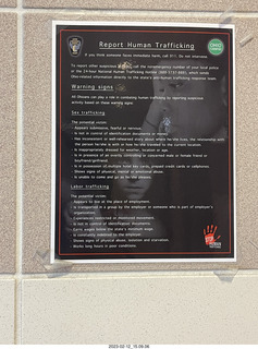 Report Human Trafficking sign