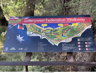 53 a1s. Astro Trails - Perth tour - Australian Botanical Garden - aerial walkway sign