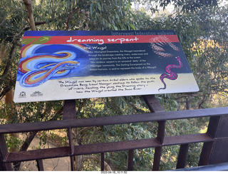 64 a1s. Astro Trails - Perth tour - Australian Botanical Garden - aerial walkway sign