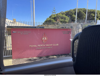 112 a1s. Astro Trails - Perth tour  - Royal Perth Yacht Club sign