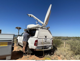45 a1s. Astro Trails - Exmouth - news truck