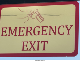 72 a1s. Astro Trails - Emergency Exit sign looks like a bug or virus