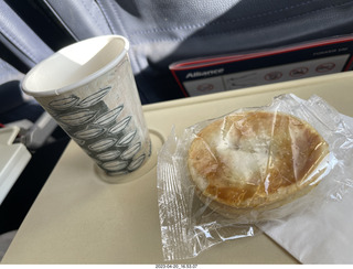 75 a1s. Astro Trails - airplane flight meal