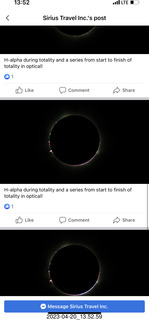 100 a1s. Facebook eclipse pictures