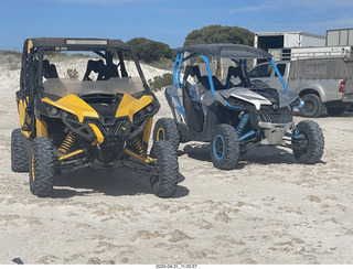 Astro Trails - Australia - sand dunes - vehicles (with steering wheel on American side)