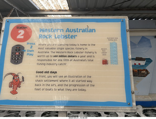85 a1s. Astro Trails - Australia - lobsters sign