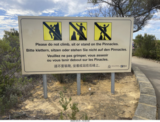 130 a1s. Astro Trails - Australia - Pinnacle park sign