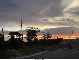 268 a1s. Astro Trails - Australia - driving sunset