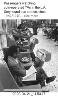 285 a1s. Facebook - TV sets in bus terminal