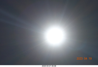 300 a1s. Astro Trails - Australia - Exmouth - bad picture of the sun