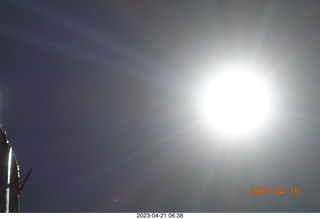 301 a1s. Astro Trails - Australia - Exmouth - bad picture of the sun