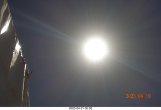 302 a1s. Astro Trails - Australia - Exmouth - bad picture of the sun