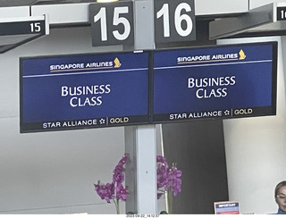 7 a1s. Singapore Airline Business Class - ah, memories