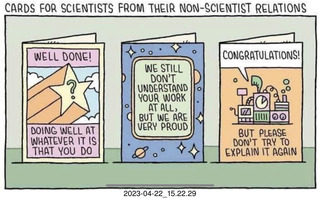 54 a1s. Facebook - cards for scientists