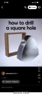 59 a1s. Facebook - How to drill a square hole