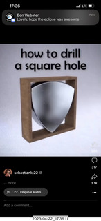 60 a1s. Facebook - How to drill a square hole