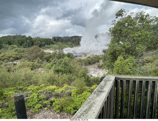 105 a1s. New Zealand - Thermal Hot Springs - Te Puia - steam and geyser