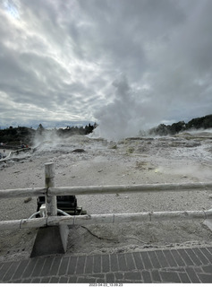 121 a1s. New Zealand - Thermal Hot Springs - Te Puia - steam and geyser