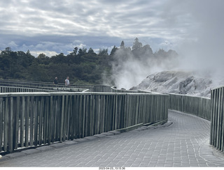 139 a1s. New Zealand - Thermal Hot Springs - Te Puia - steam and geyser